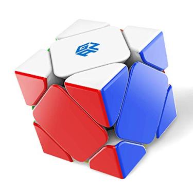 Imagem de GAN Skewb, cubo de speedcubing magnético Skweb cubo mágico (versão forte de 32 ímanes)