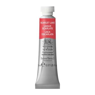 Imagem de Winsor & Newton Tinta profissional para aquarela, tubo de 4,8 g, lago escarlate
