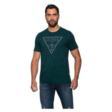 Imagem de T-Shirt Logo Triangulo, Guess, Masculina, Verde, XG
