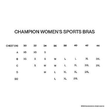 Imagem de Champion Sutiã esportivo de compressão feminino, sutiã esportivo com costas nadador, sutiã que absorve umidade, Azul voo, M