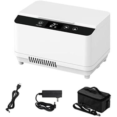 Imagem de Carro Medicação Geladeira Diabético Portátil Insulina Refrigerador Refrigerador Ao Ar Livre Médica Organizar Caixa De Resfriamento Com Display Led E Bateria 230x145x145mm,Sem Bateria,Constructive2