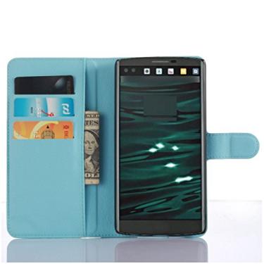 Imagem de Capa para LG G4 PRO, capa carteira flip de couro PU premium com compartimento para cartão, suporte e fecho magnético [capa interna de TPU à prova de choque] Compatível com LG G4 PRO