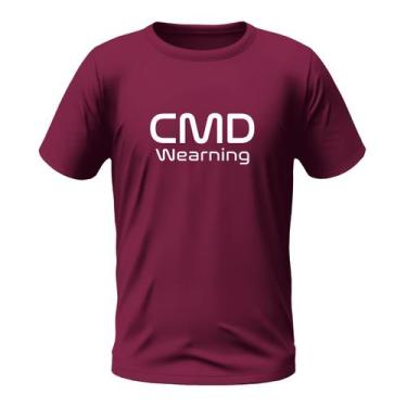 Imagem de Camiseta Masculina Vinho Estampada 100% Algodão Premium - Cmd Wearning