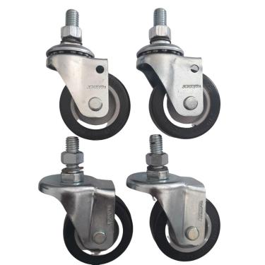 Imagem de Rodizio para carrinhos e móveis roda pvc glae 210 bp e flae