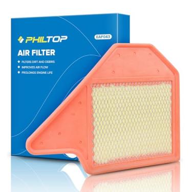 Imagem de PHILTOP Filtro de ar do motor CA11050 Substituição para Grand Caravan (2011-2020), Town & Country (2011-2016), Routan (2011-2014), C/V (2012-2015)