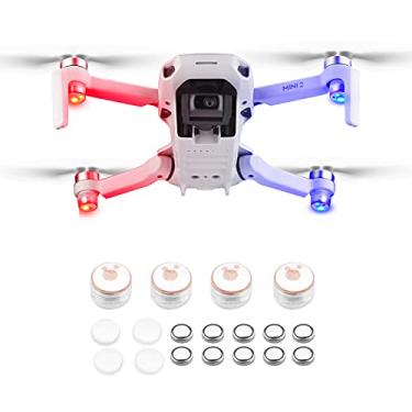 Imagem de Luzes noturnas de LED para drone, luz estroboscópica, luz indicadora anticolisão, adequada para DJI Mavic 3, Air 2S/Mavic Air 2/Mavic Mini 2 acessórios para drone