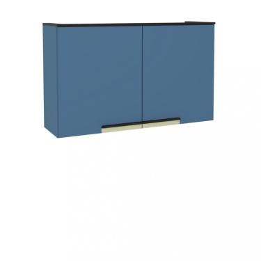 Imagem de Armário Aéreo 2 Portas 120cm Manhattan Herval - Azul Orion