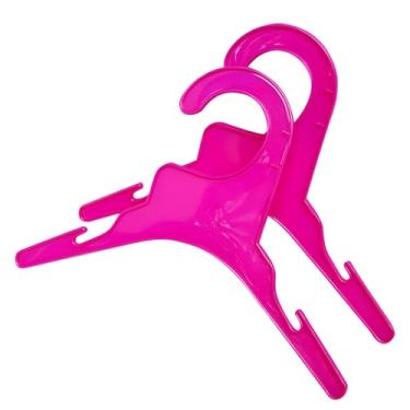 Imagem de NACOCO – Gancho de roupa de animal de estimação para cães de plástico rosaNACOCO S rosa EV-9GIZ-RC8N