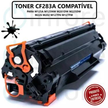 Imagem de Toner Compatível Premium CF283a 283a 83a M225 M226 M202 M201DW, CF283A