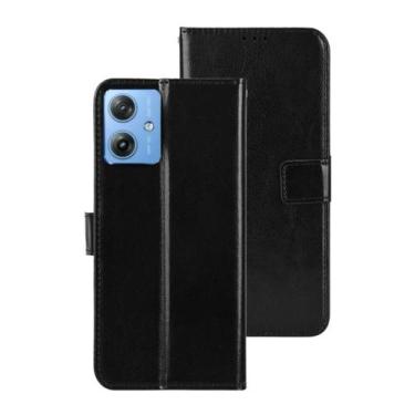 Imagem de Capa Capinha Carteira + Película De Vidro 3D Moto G64 5G - Db