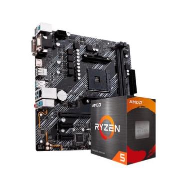 Imagem de Kit Upgrade AMD Ryzen 5 5500 Placa Mãe A520M DDR4 - Alligator Gaming