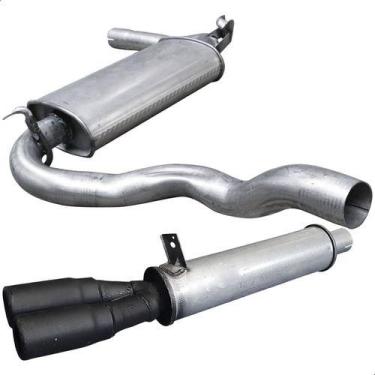 Imagem de Kit Escapamento Abafador + Traseiro Gol Gti 2.0 8v 1989 1991 - ScapJá