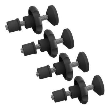 Imagem de Conjunto fixação grade portão tubo 3/4" - MULTIFORMA