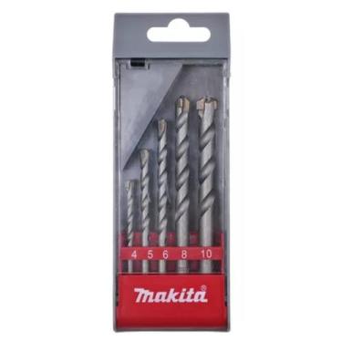 Imagem de Jogo de Brocas Para Concreto 5 Peças 4 5 6 8 10mm Makita D-03894