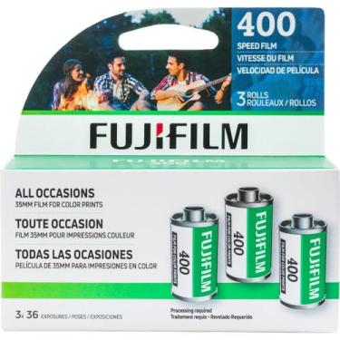 Imagem de FUJIFILM Rolo de filme negativo de 400 cores 35 mm (36 exposições) (pacote com 3)