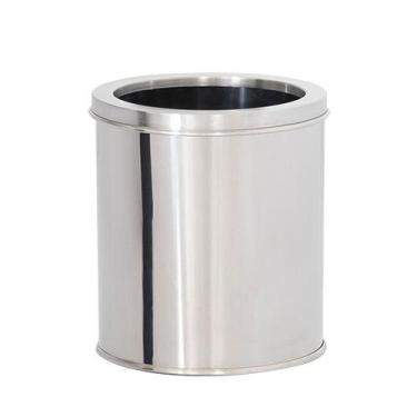 Imagem de Lixeira de Aço inox 16x18 Cm 03 litros c/Aro - JJ.L1618-A - JJ Comérci