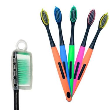 Imagem de 24 Unidades Escova de Dente Com Capa Protetora Higiênica - Escova Dent