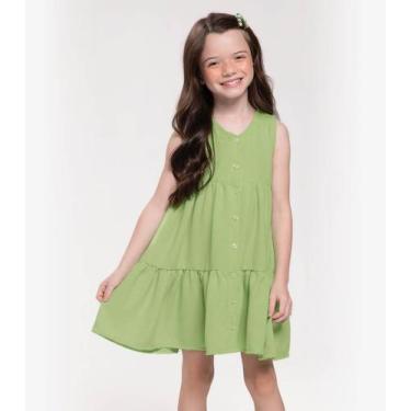 Imagem de Vestido Infantil Em Air Flow Trick Nick Verde, 12, Verde