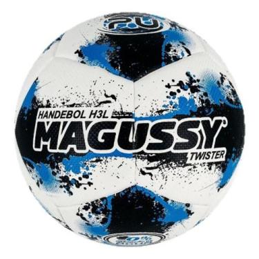 Imagem de Bola de Handebol Masculino H3L Twister Magussy, Azul, Branco