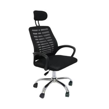 Imagem de Cadeira De Escritório Office Cádis Rivatti Com Encosto Preta