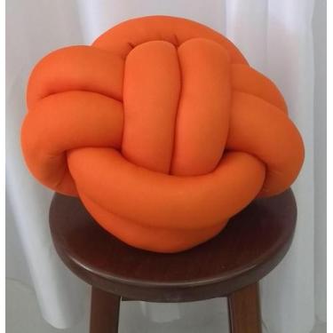 Imagem de Almofadas De Nó Escandinavo - Laranja - Kr Enxovais