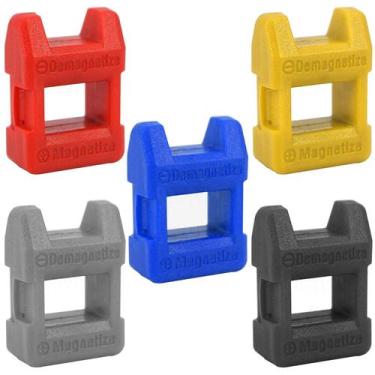 Imagem de Kit 5 Magnetizador Desmagnetizador Imã Chave Fenda Phillips - Dremax