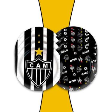 Imagem de 8 Pratos Decoração Atlético Mineiro festa 18cm Aniversário - Regina fe