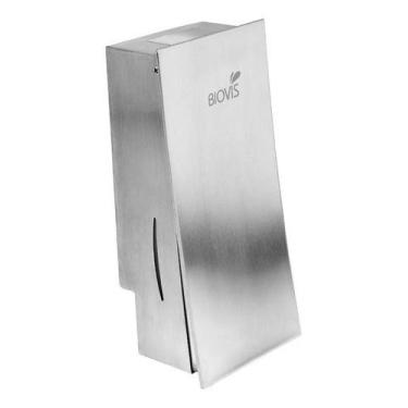 Imagem de Biovis - dispenser inox escovado noble saboneteira alcool xampu 800ml,
