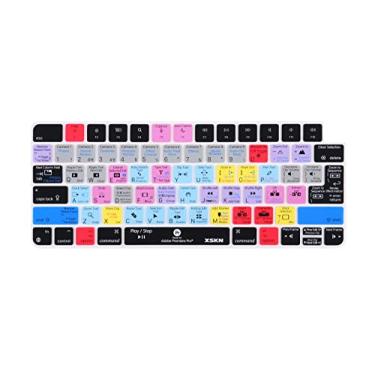 Imagem de XSKN Capa de silicone para teclado de atalho e linguagem para 2021 Chip M1 iMac Magic com Touch ID A2449 Chave de bloqueio A2450 sem teclado numérico (versão dos EUA e UE Premiere Pro) K-382