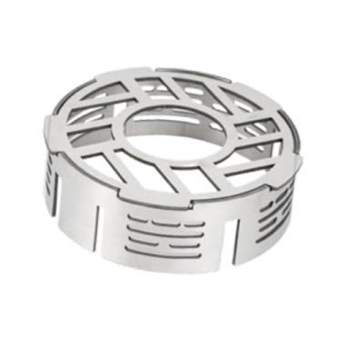 Imagem de Esquirla Fogão de acampamento Pára- Fogão a gás Capa de vento Leve Abrigo de vento removível Fogão Pára- para Cozinhar Caminhadas, 10.8 Cm X 3.5 Cm