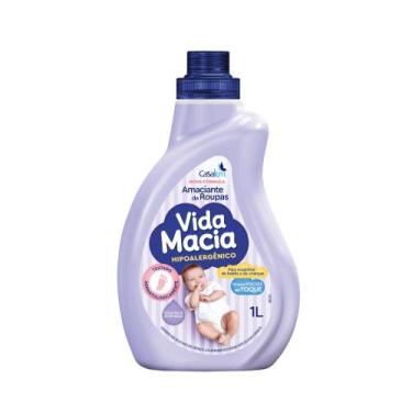 Imagem de Amaciante Vida Macia Glicerina & Amêndoas Em Frasco 1L - CasaKm, Lavan