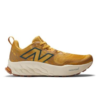 Imagem de New Balance Tênis de corrida masculino Fresh Foam X Hierro V8 Trail, Butterscotch/Gengibre Limon/Deep Sea, 7.5