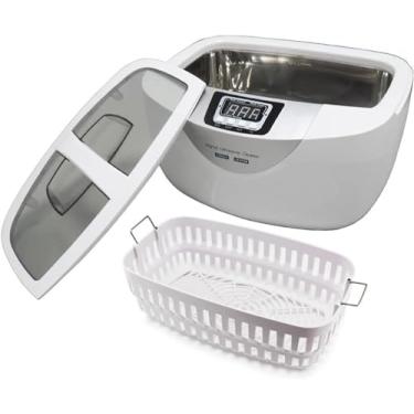 Imagem de Limpador ultrassônico de modelo dental, lavador ultrassônico de garrafas domésticas de 2,5l, limpeza de joias, manutenção automática, função de aquecimento, limpador