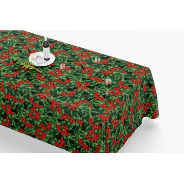 Imagem de Toalha De Mesa Retangular 12 Lugares Tecido Oxford TLZ21 - Natalina fo