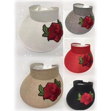 Imagem de 5 Viseira Chapeu De Praia Especial Feminina Atacado Floral - Mrvendas,