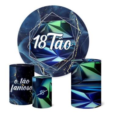 Imagem de Trio Capas Cilindro + Painel 1,50m O Tão Famoso 18tão - Fadrix