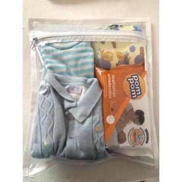 Imagem de Kit com 3 SACOS organizadores BRANCO maternidade viagem - Gii Matos Ma