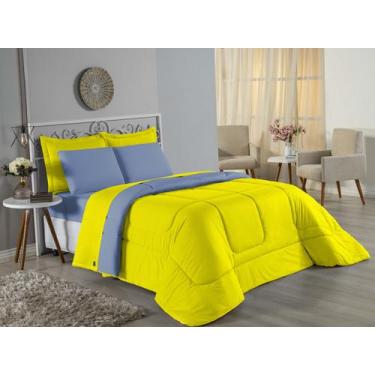 Imagem de Edredom Casal Queen Size Malha 100% Algodão - Davy Enxovais, AMARELO/A