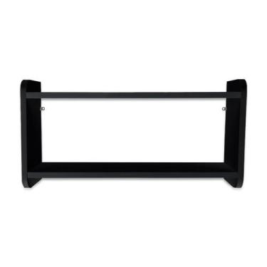 Imagem de Prateleira Decorativa Nicho de Parede MDP Magny Preta - Genus Móveis