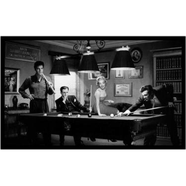 Imagem de Quadro Decorativo Celebridades Música Cinema Sinuca Clássico Com Moldu