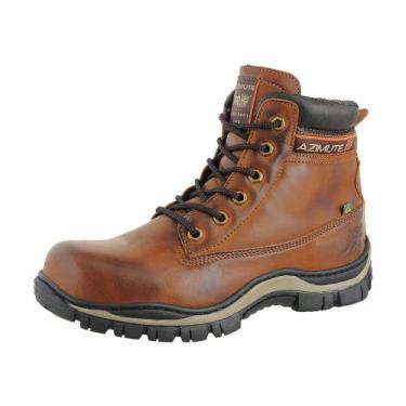 Imagem de Bota Adventure Trekking Couro Legítimo Azimute - 911 - Castor, 41, Mar