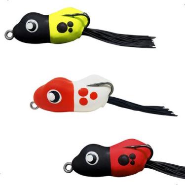 Imagem de Kit 3 Iscas Frog Matadeira Monster Frog 4,8cm Sapinho Traira, Monster 