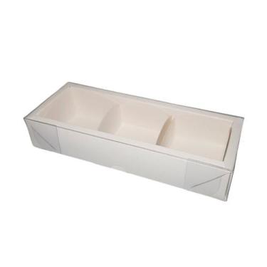 Imagem de Caixa  3 pão de mel Branca  6,2x19x4  5 un - Assk Rizzo Confeitaria