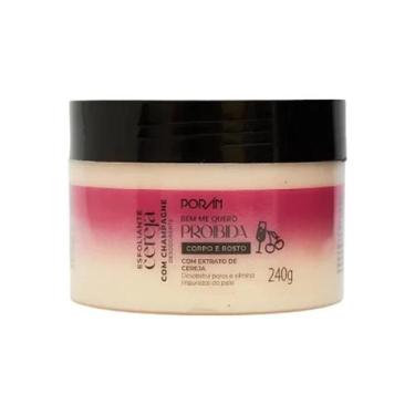 Imagem de Esfoliante Pote Cereja com Champagne 240g Porán - PORAN