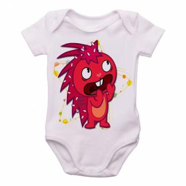 Imagem de body nenê criança roupa bebê  Happy Tree Friends Flakey - Empório Dutr