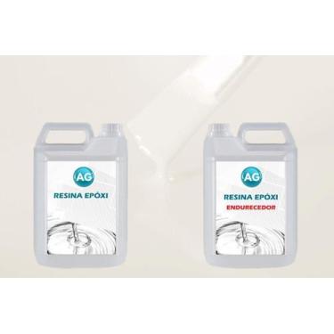 Imagem de Resina Epóxi 1Kg + Cor Sólida Branco Puro Ral9010 Ag Baixa E - Resinas