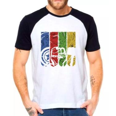 Imagem de Camiseta Capitão América Hulk Thor Iron Man Lançamento - DESIGN CAMISE