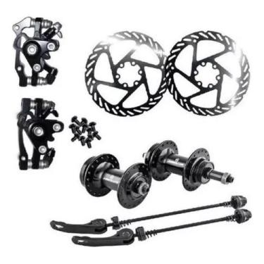 Imagem de Par Freio Disco Com Cubos E Pinça 36f Para Bike Absolute/gts