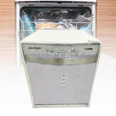 Imagem de Capa para lava louças brastemp 8 serv. bfl08bb transparente - Clean Ca