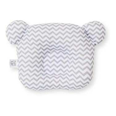 Imagem de Travesseiro Plagiocefalia Para Bebe Cabeça Chata - ZIG ZAG CINZA - CLI